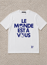 T-shirt LV blanc et bleu