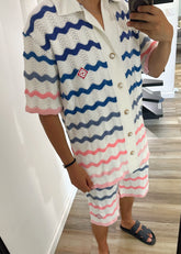Ensemble casa bleu/rose