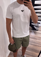 Weißes Prvda-T-Shirt