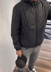 Veste réversible FF bleu/gris