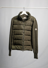 Khaki-Strickjacke