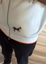 Veste H Blanc/Orange