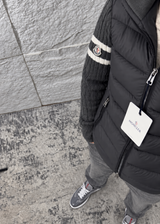 Veste Moncler Grise/Blanc