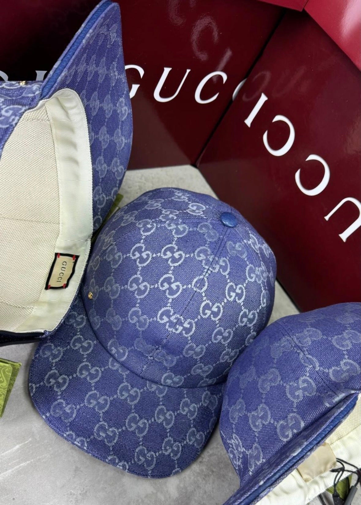 Casquette GG bleu