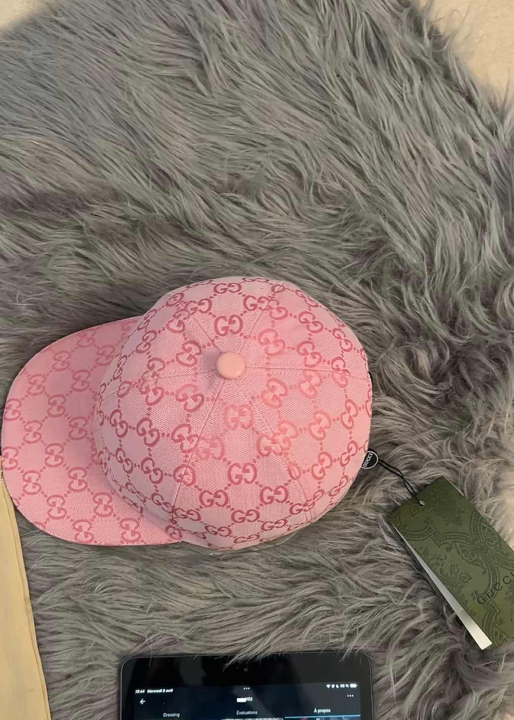 Casquette GG rose