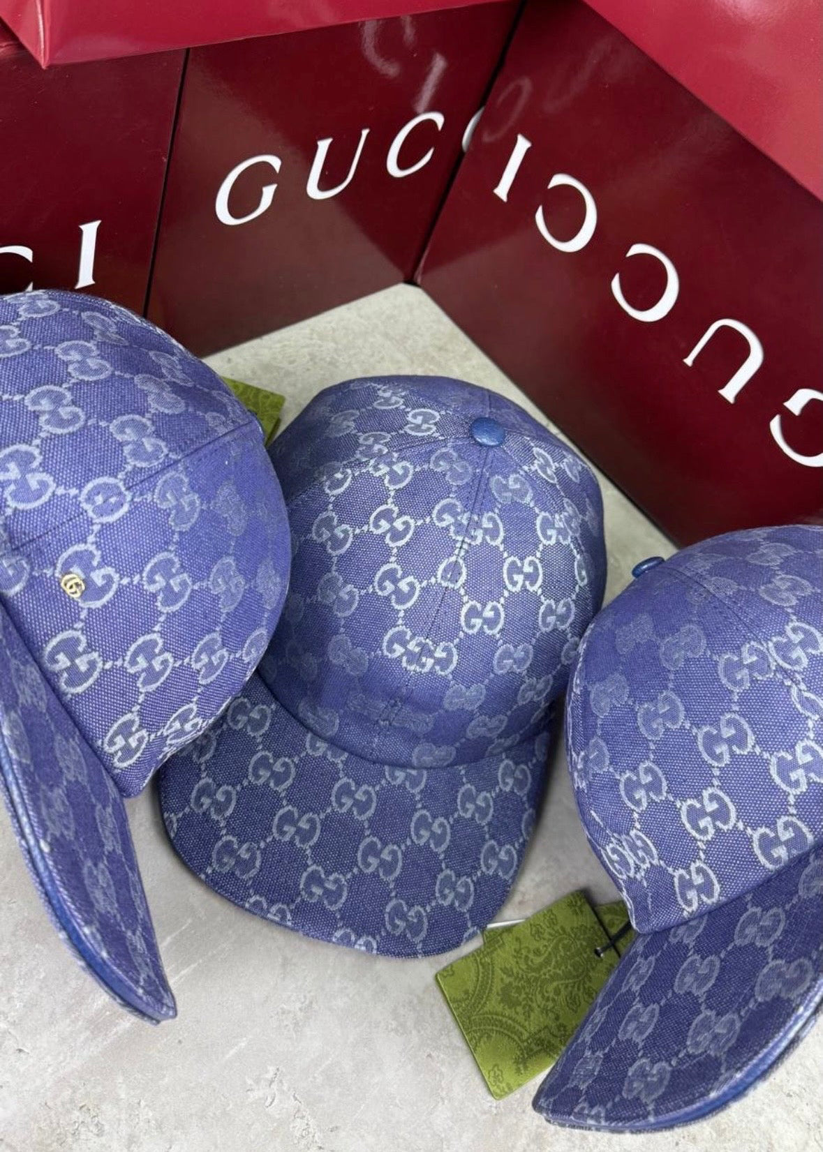 Casquette GG bleu