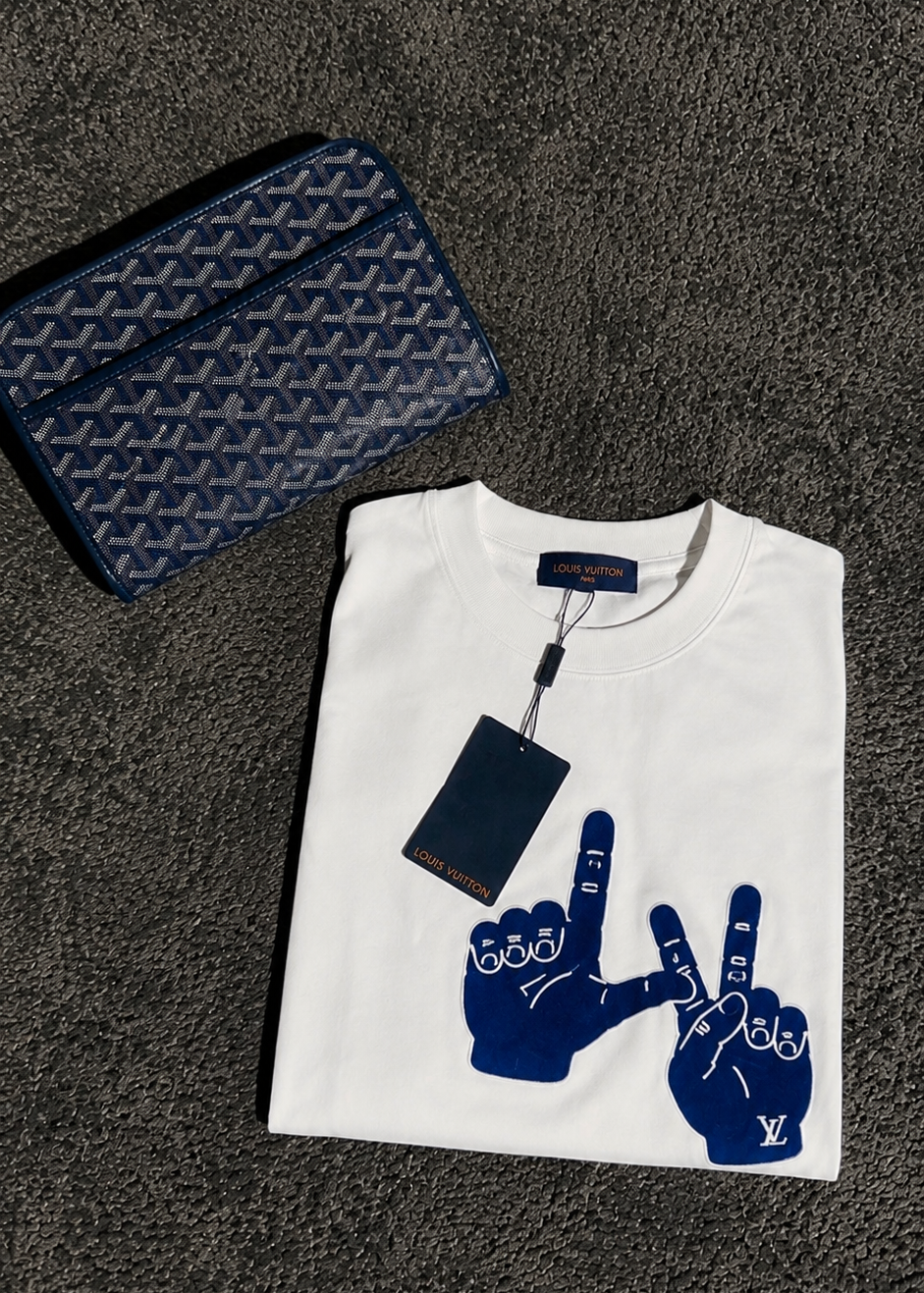 T-shirt LV Blanc/Bleu