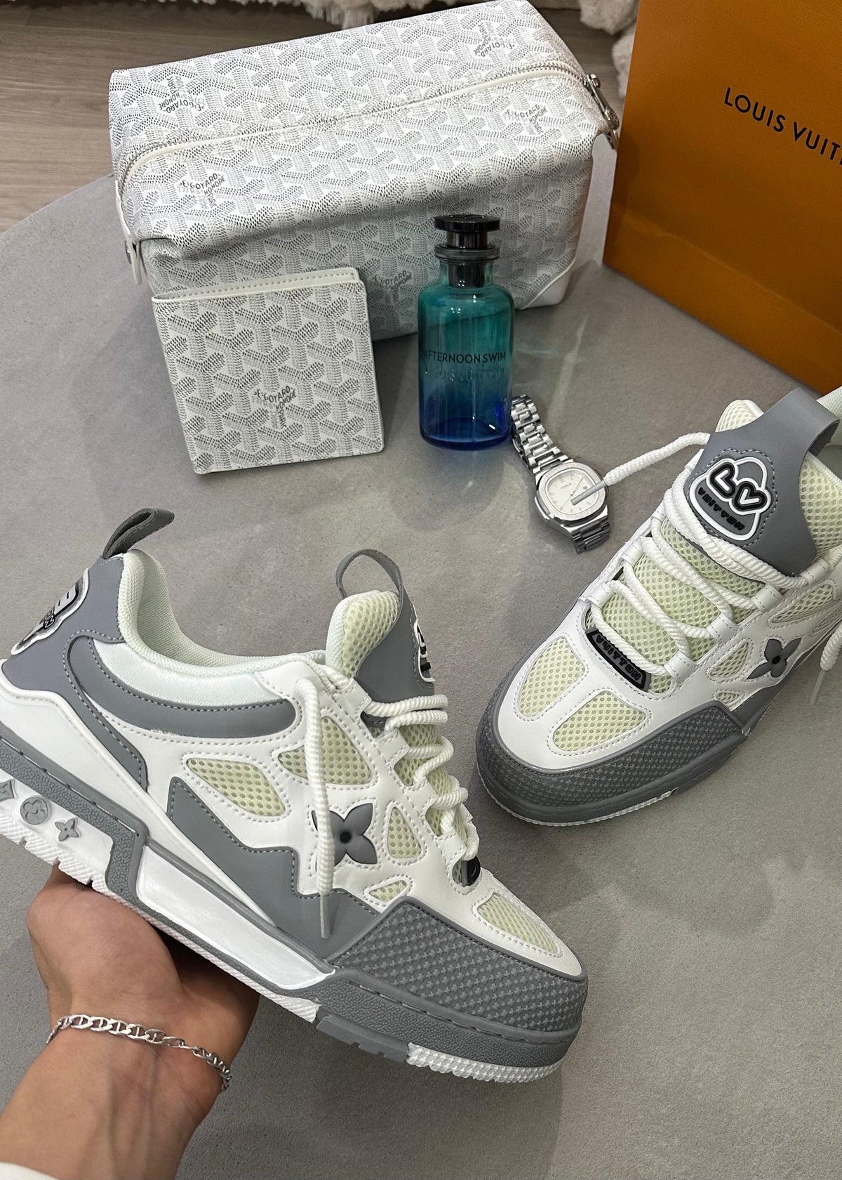 Basket skate LV gris