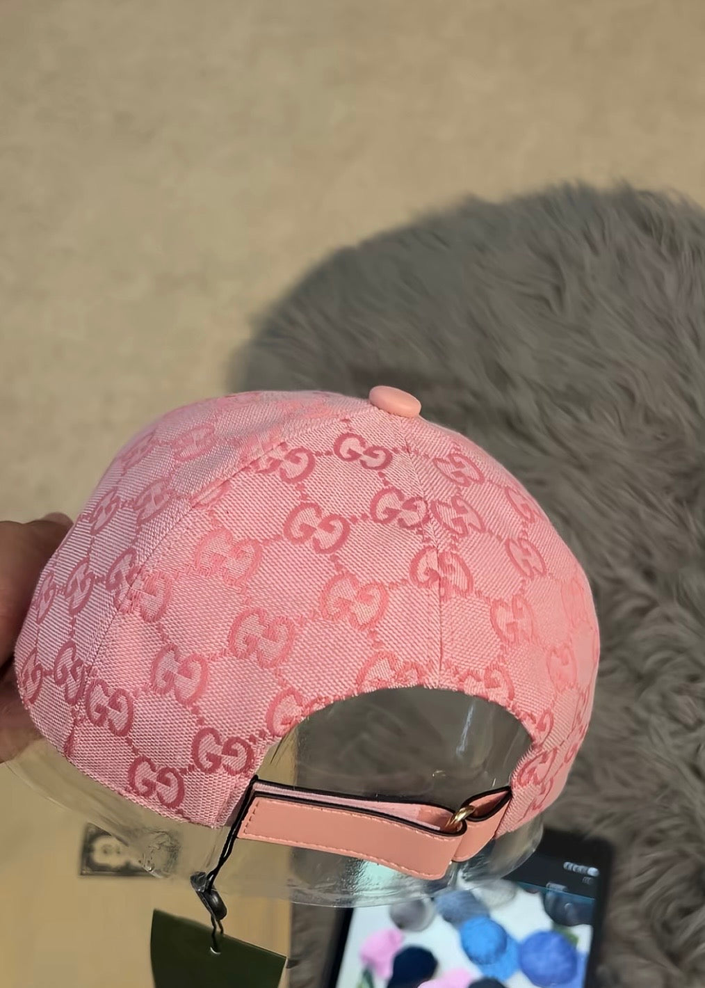 Casquette GG rose