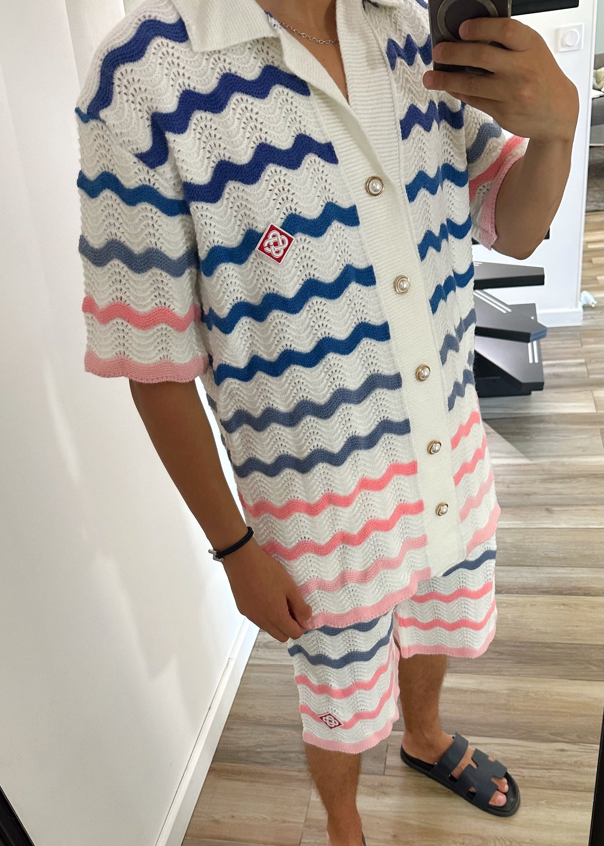 Ensemble casa bleu/rose