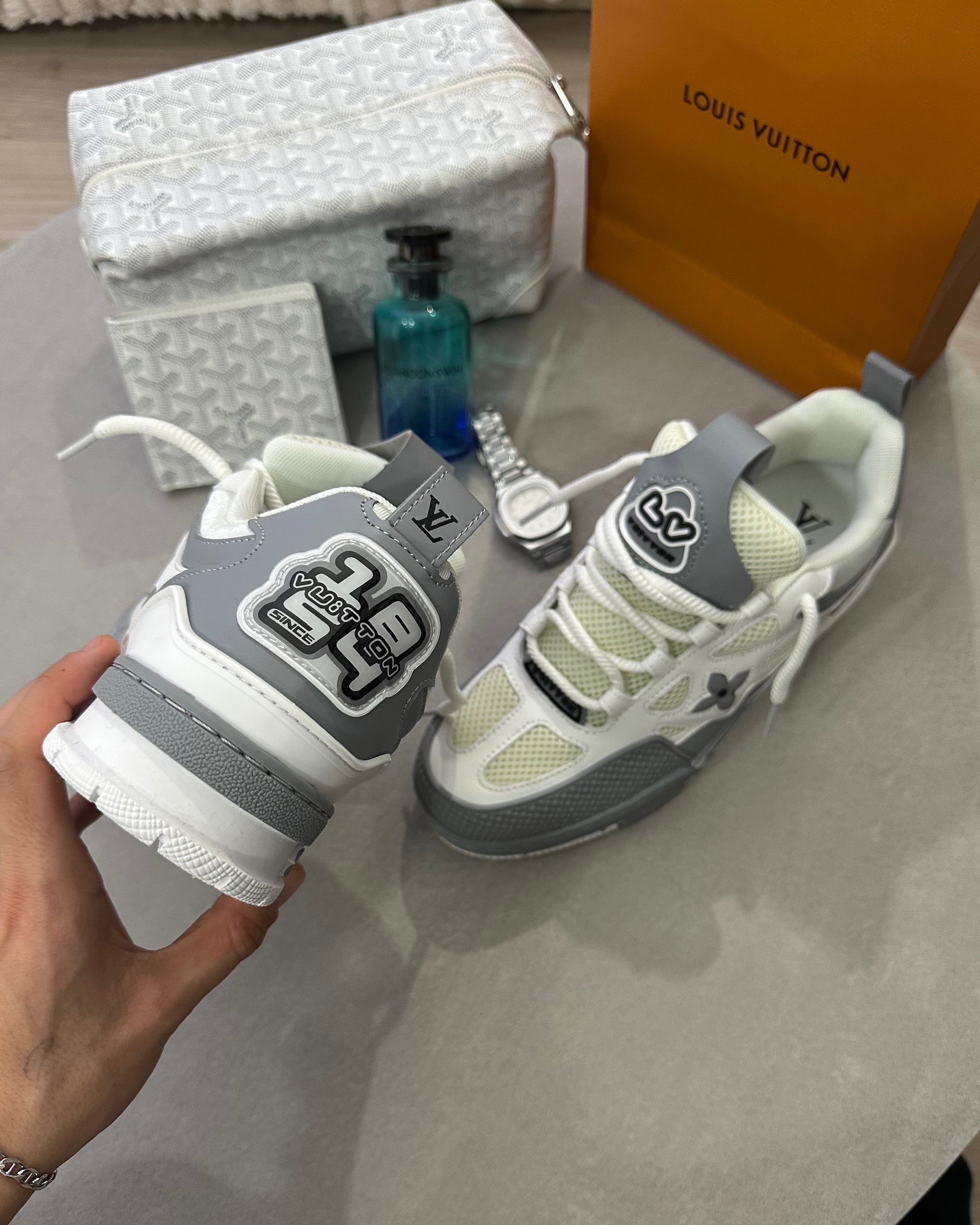 Basket skate LV gris