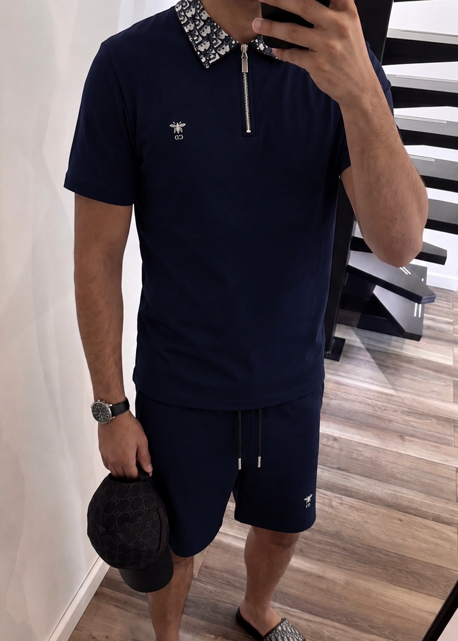 Blue CD Summer Polo Set