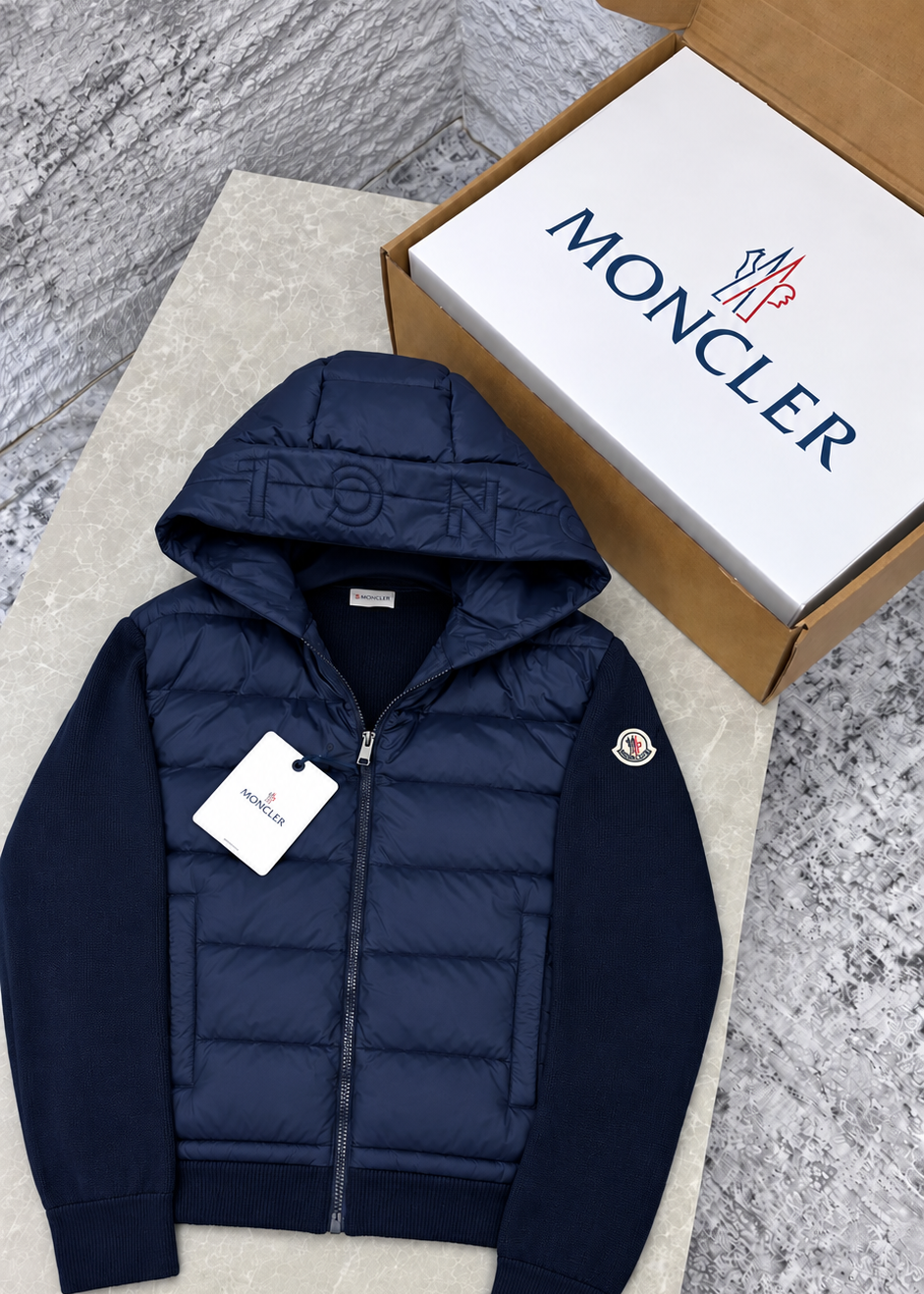 Gilet Mcr maille Bleu nuit