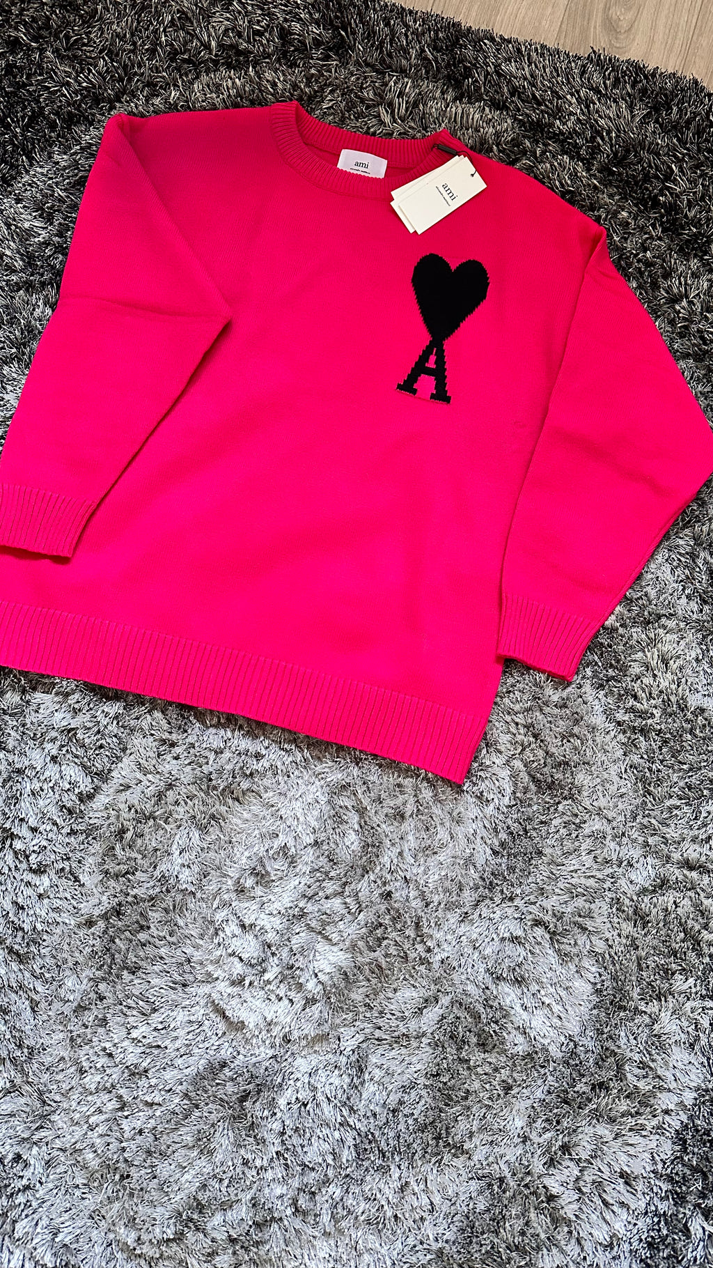 Ami Paris – Wollpullover in Rosa