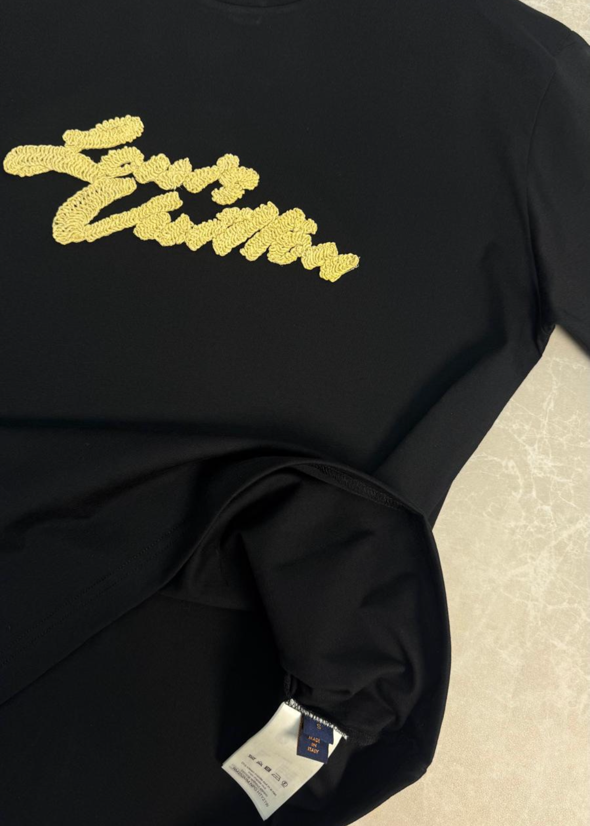 T-shirt LV Noir/Jaune
