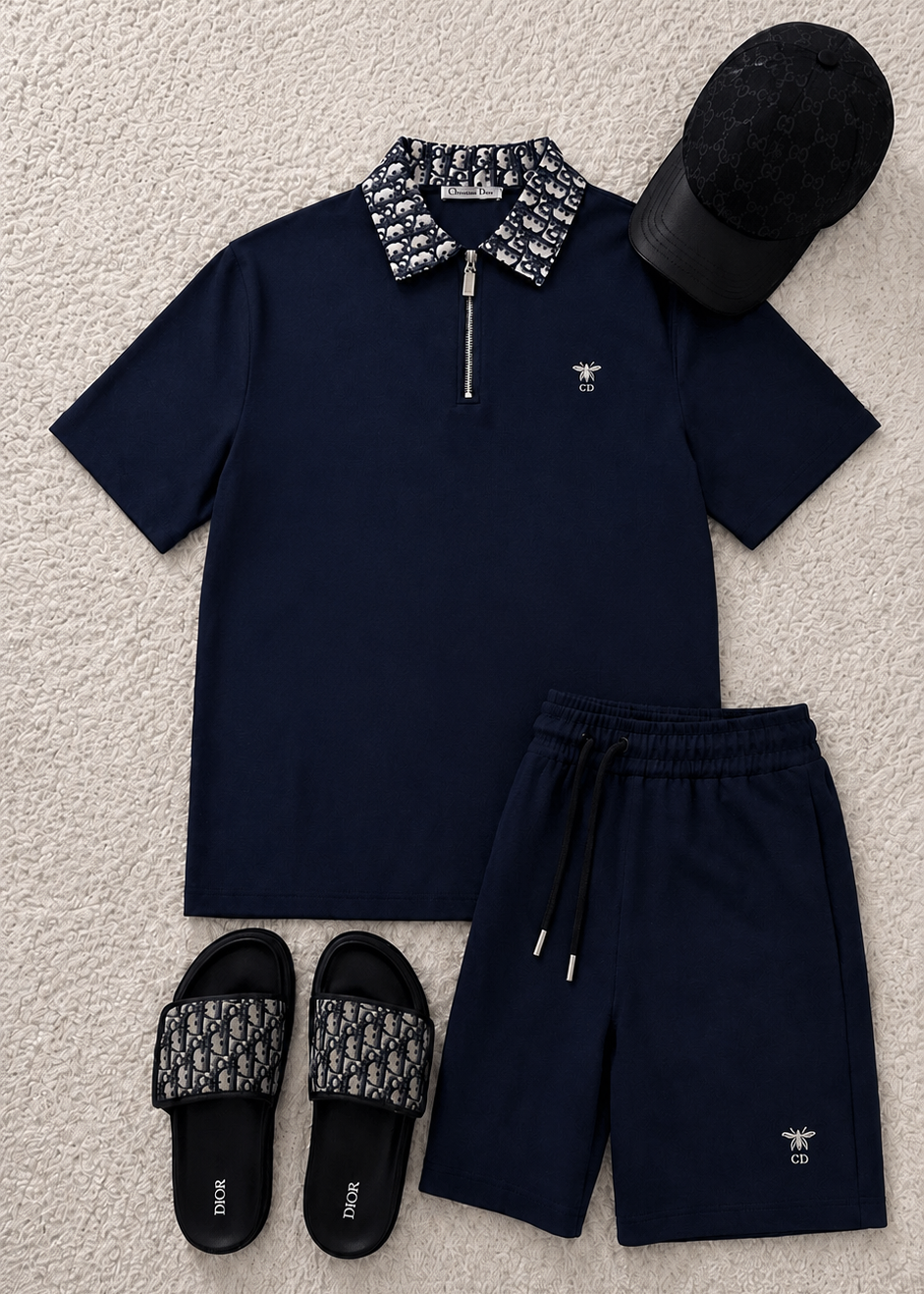 Blue CD Summer Polo Set