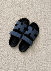 Sandales chypre bleu