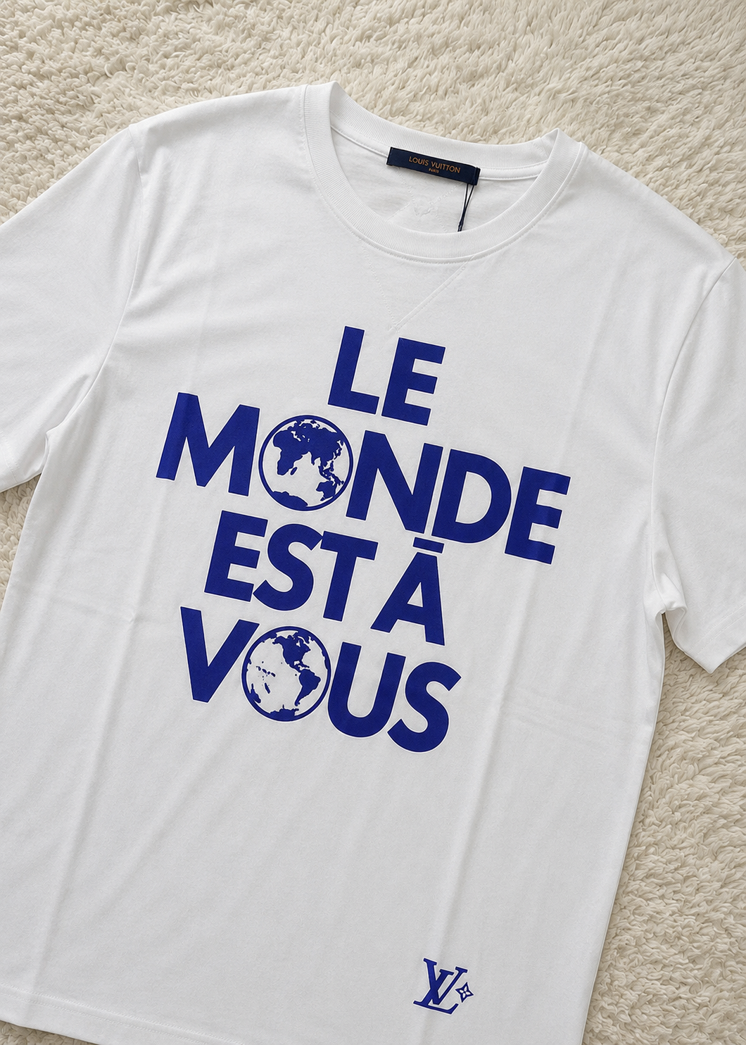 White and Blue LV T-shirt