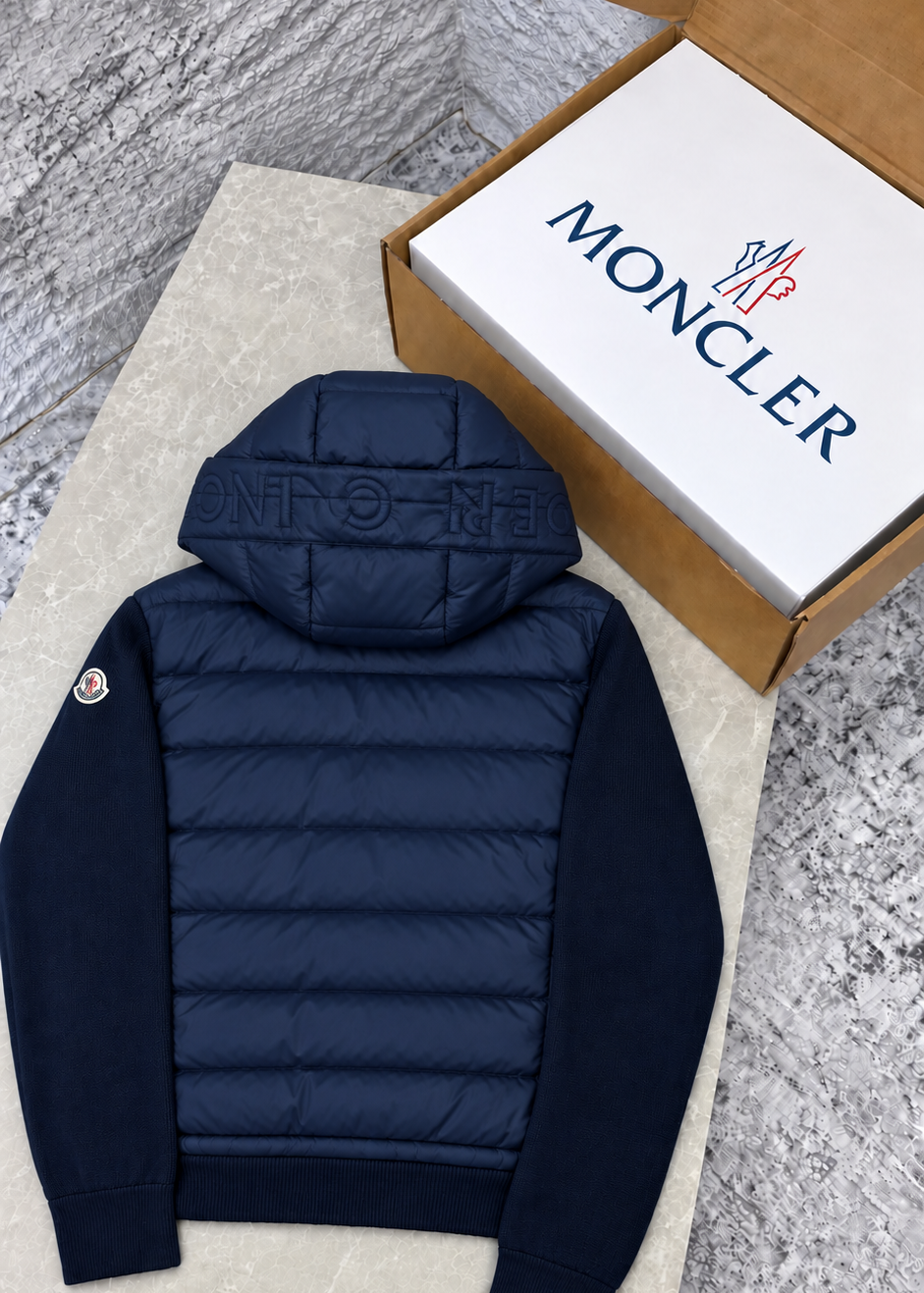 Gilet Mcr maille Bleu nuit