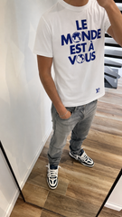 White and Blue LV T-shirt