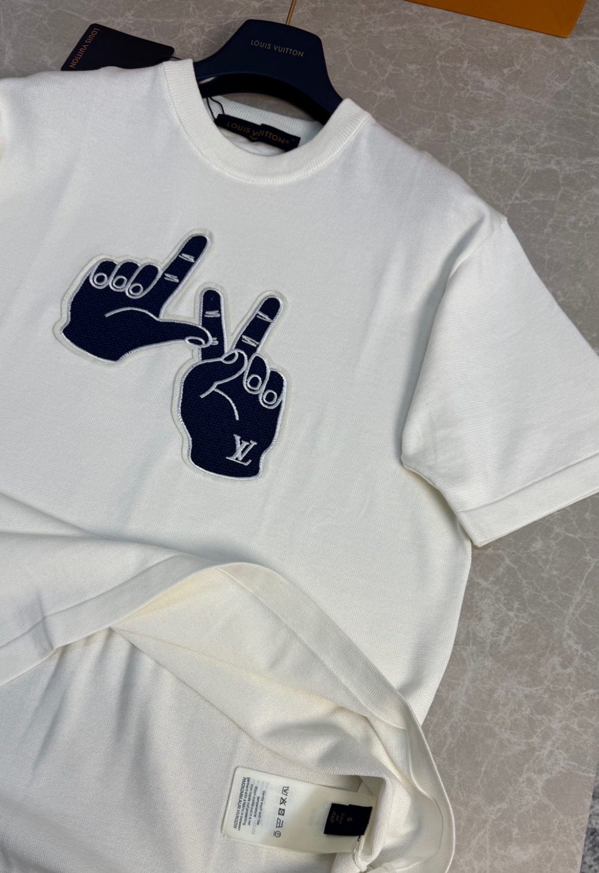 T-shirt LV Blanc/Bleu