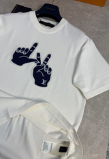 T-shirt LV Blanc/Bleu