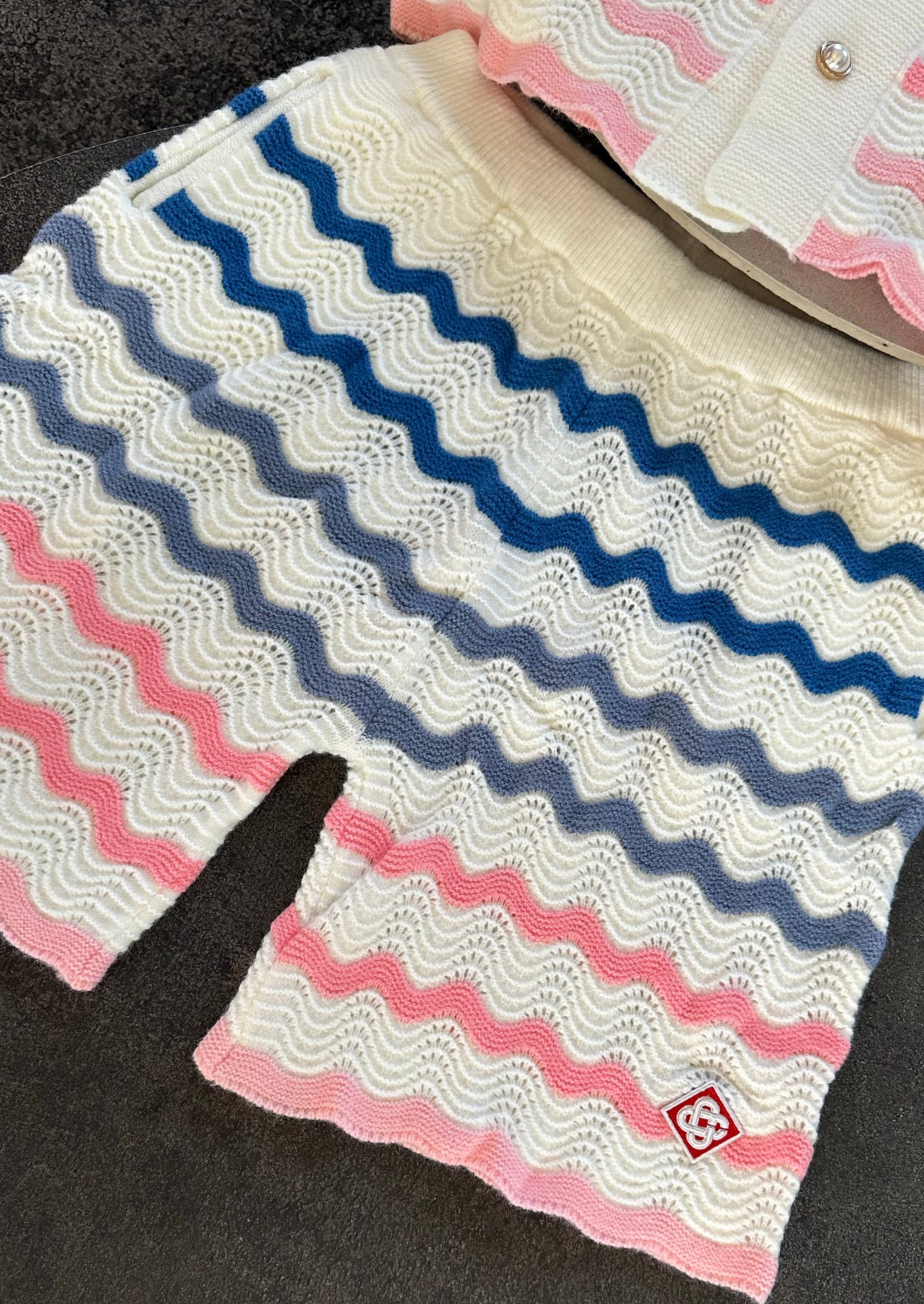 Ensemble casa bleu/rose