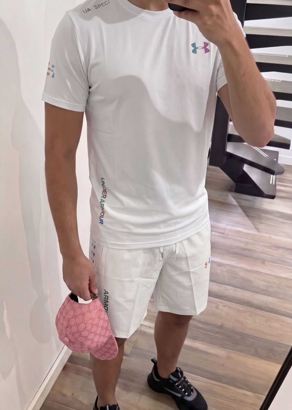 Ensemble réflectif H blanc