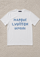 T-shirt LV blanc et bleu