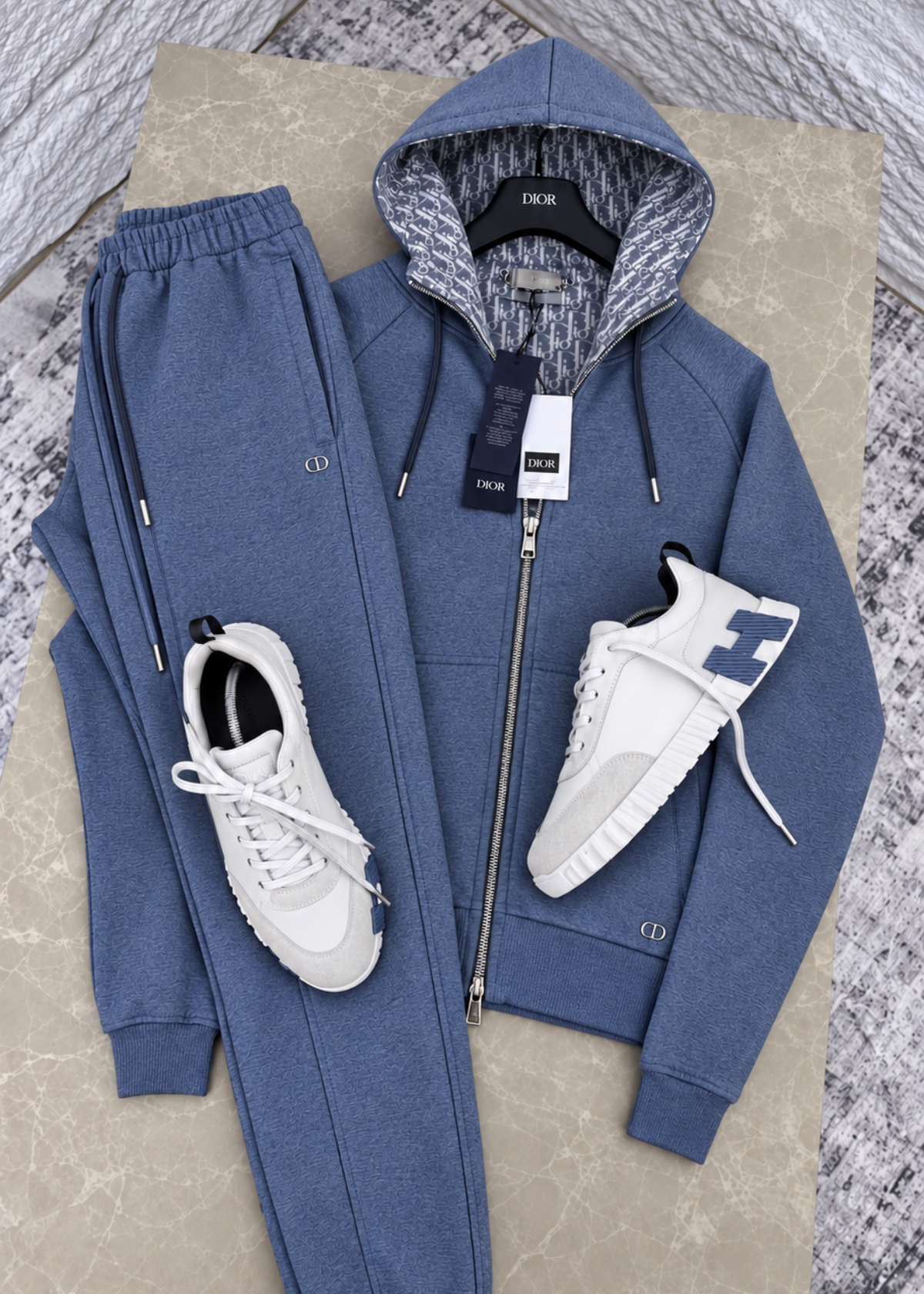Ensemble en Cachemire CD Bleu