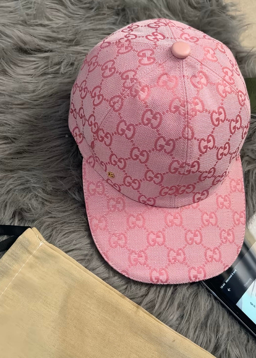 Casquette GG rose