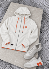Veste H Blanc/Orange