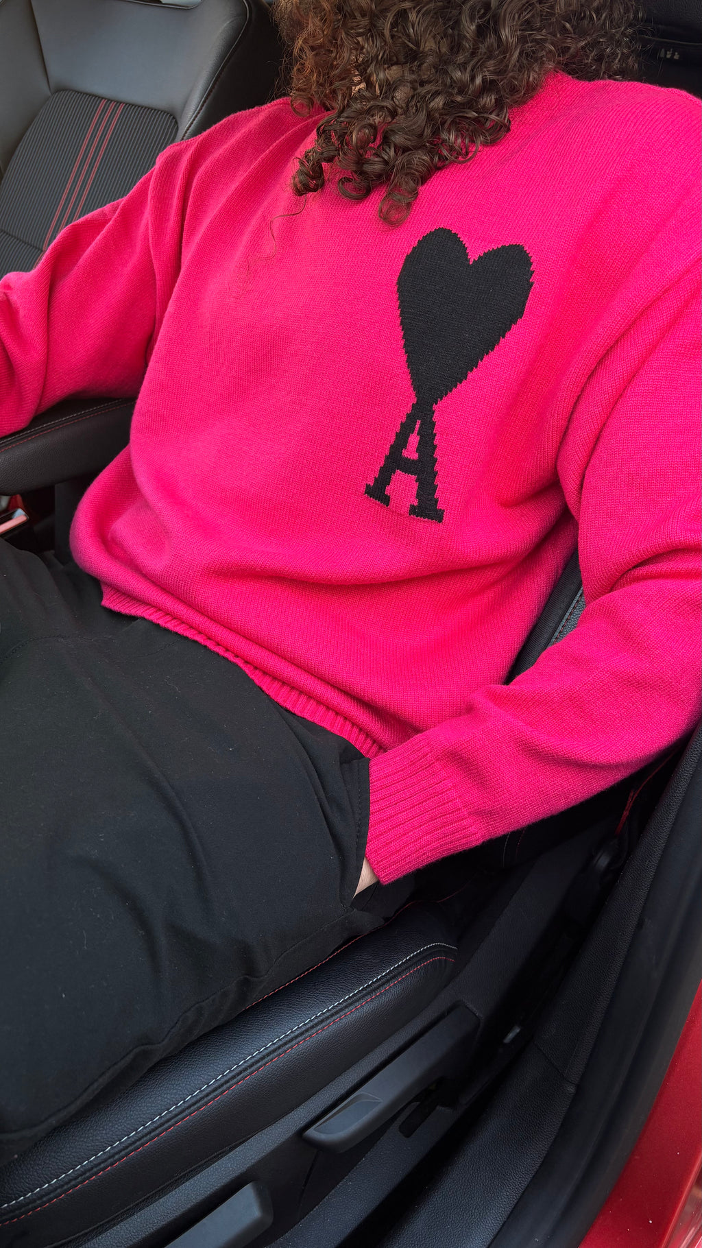 Ami Paris – Wollpullover in Rosa