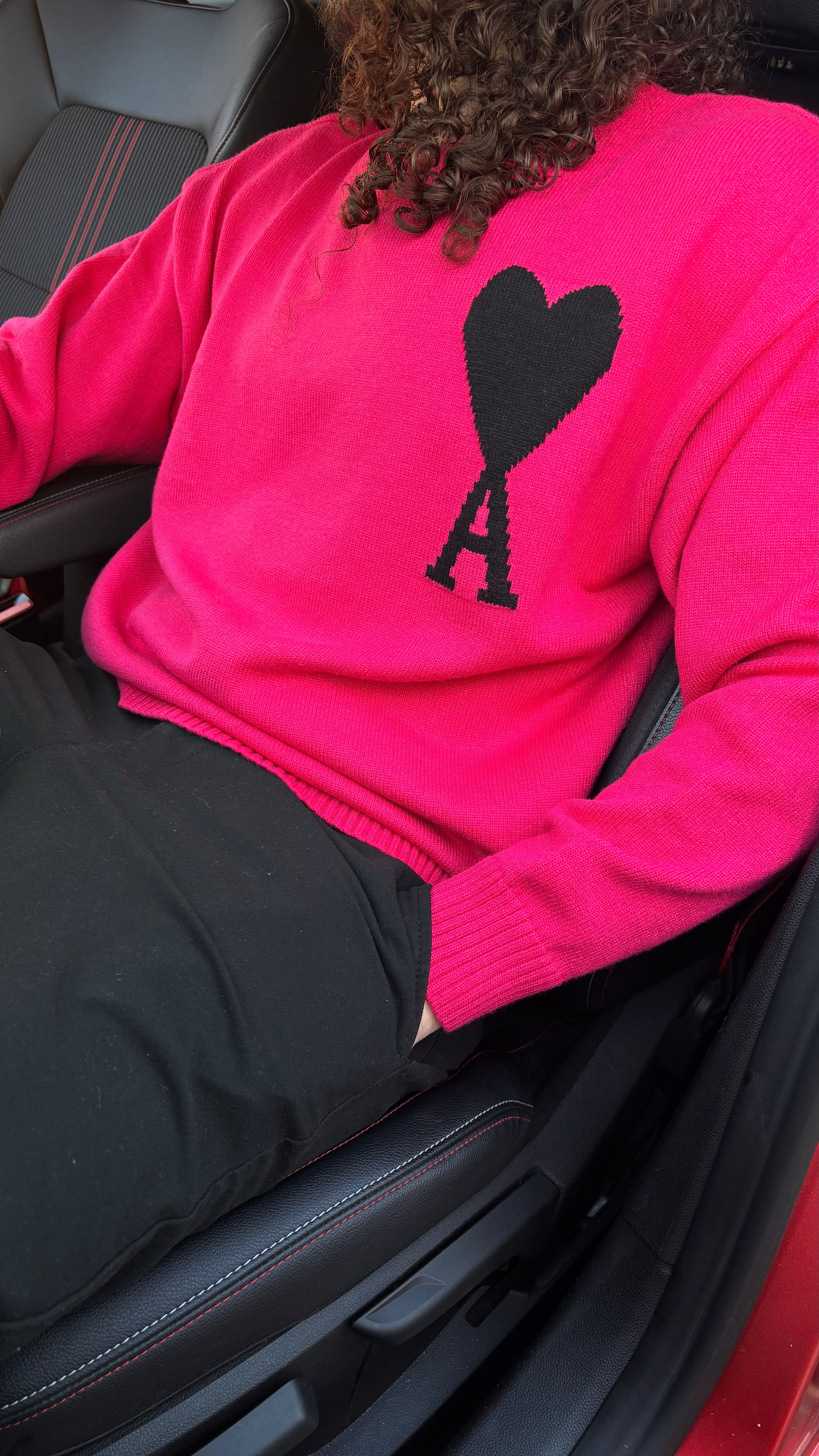 Ami Paris – Wollpullover in Rosa