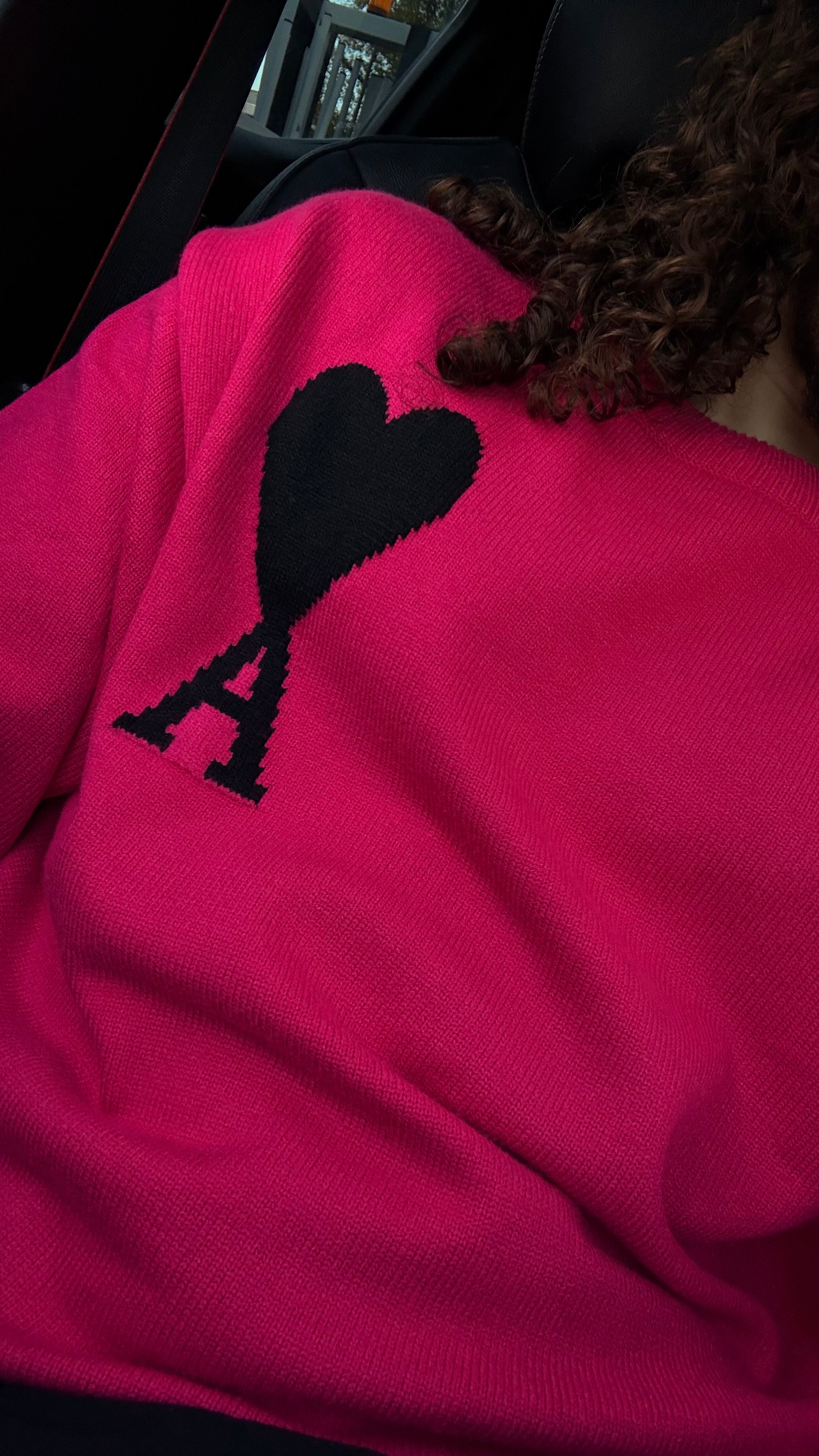 Ami Paris – Wollpullover in Rosa