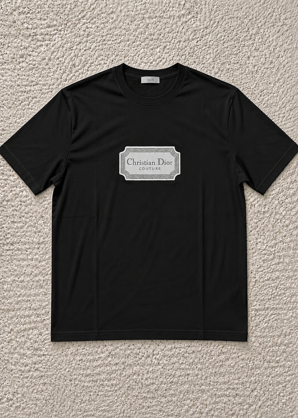 Black T-shirt with lettering
