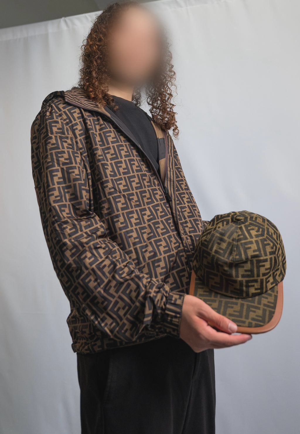 Fendi Wendbare Windjacke Braun