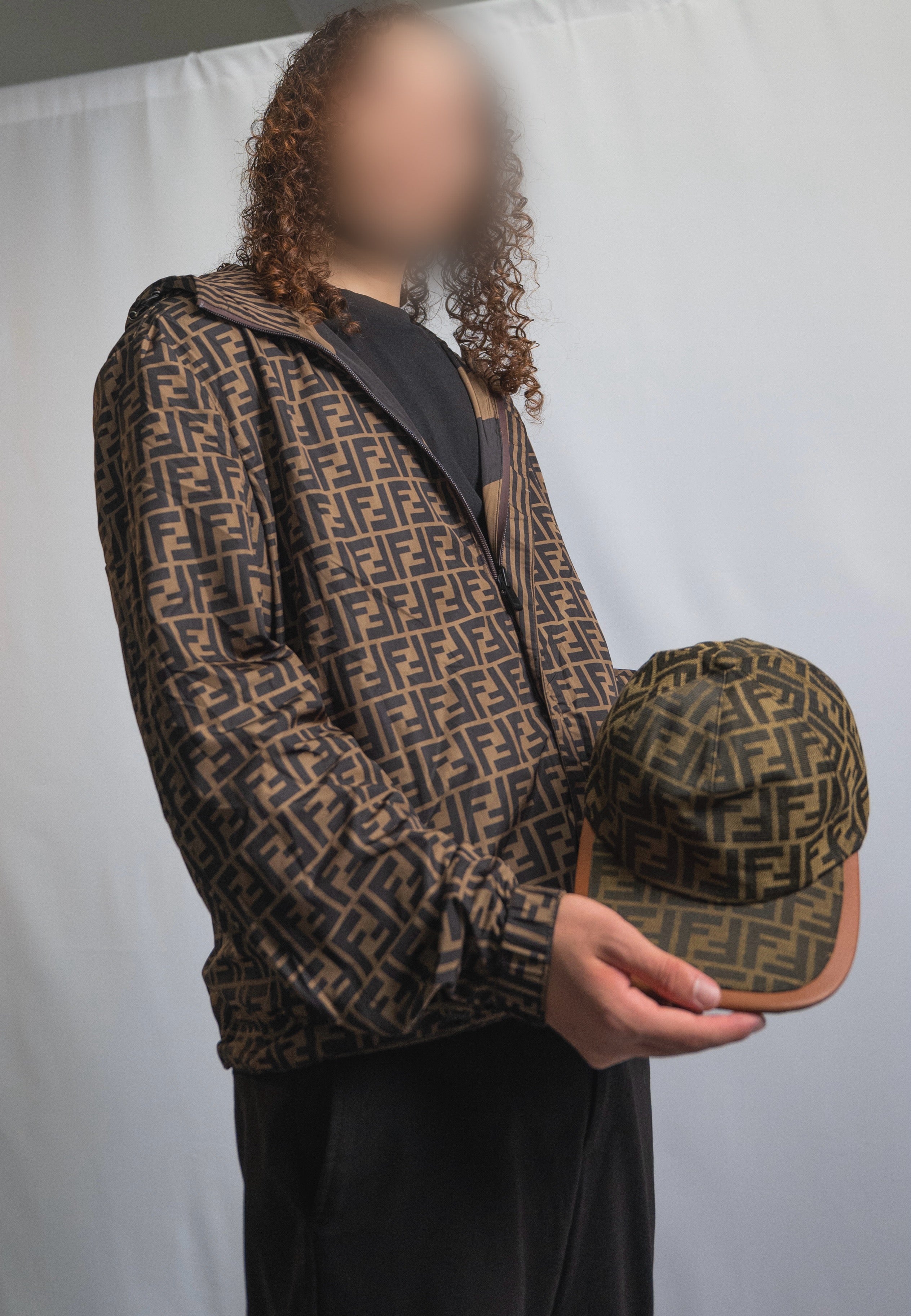 Coupe-vent Réversible Fendi Marron