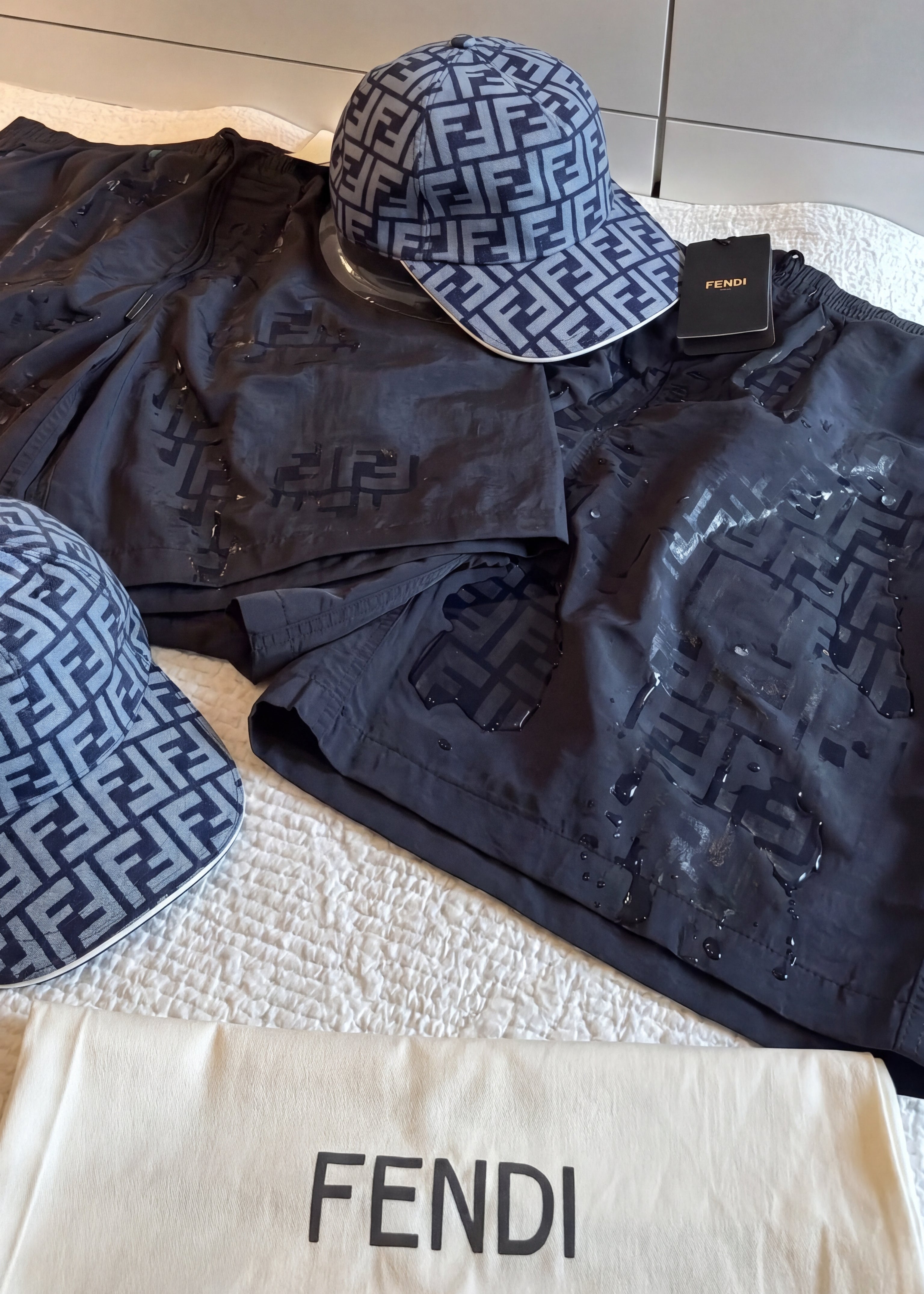 Short bain FF bleu nuit