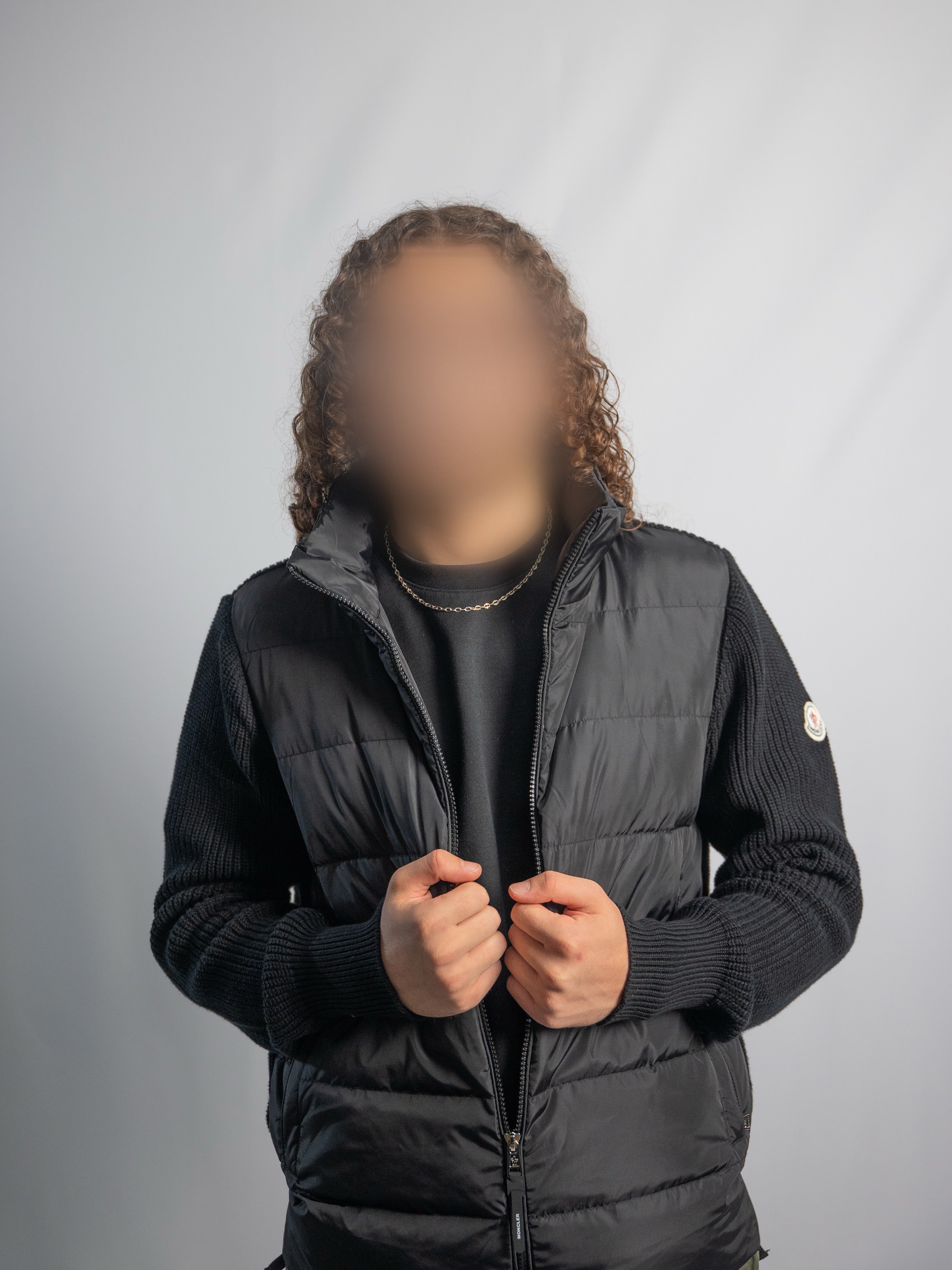 Moncler Black Vest - Mid-season