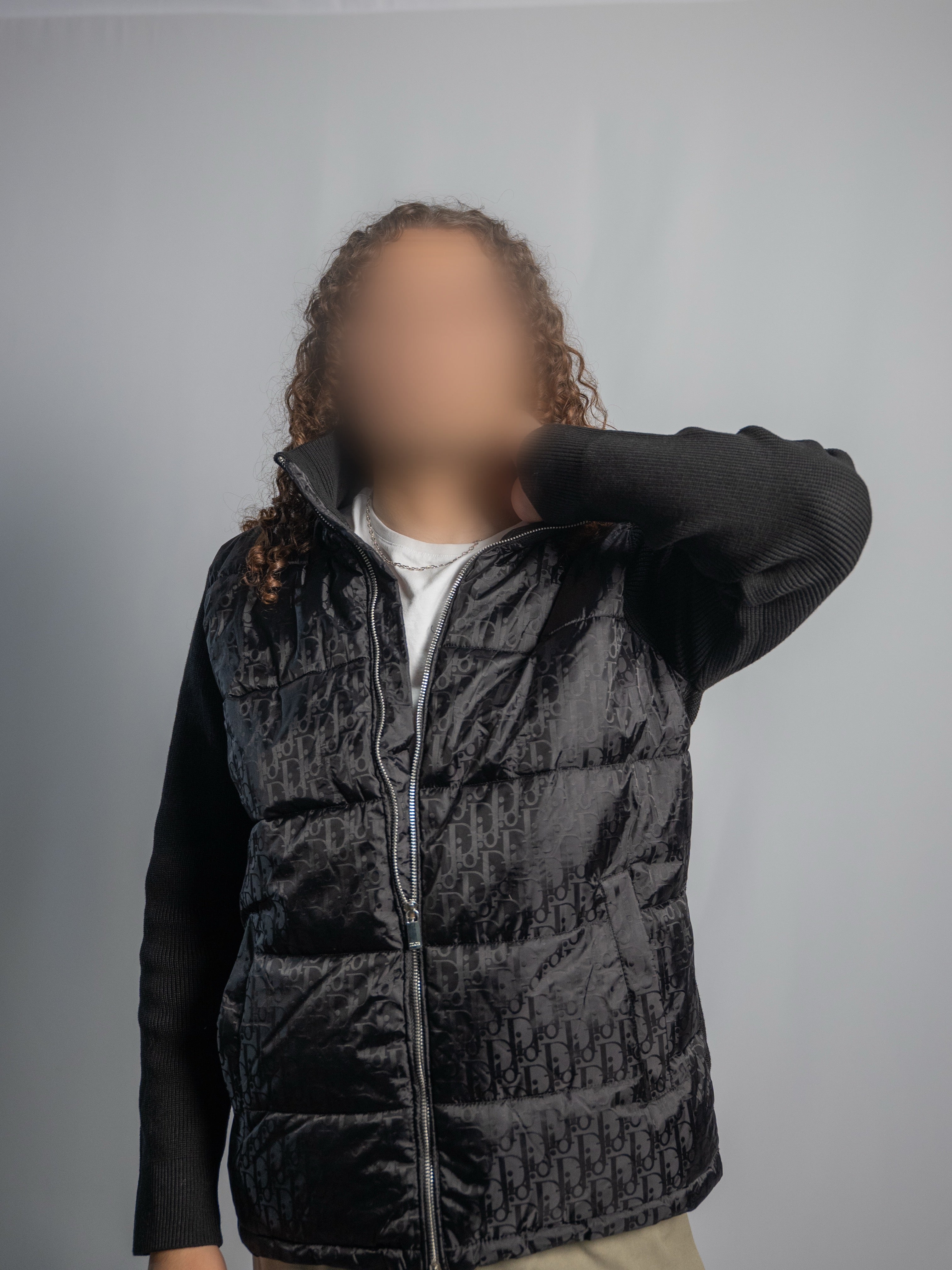 Dior Oblique Black Jacket – Mesh Sleeves