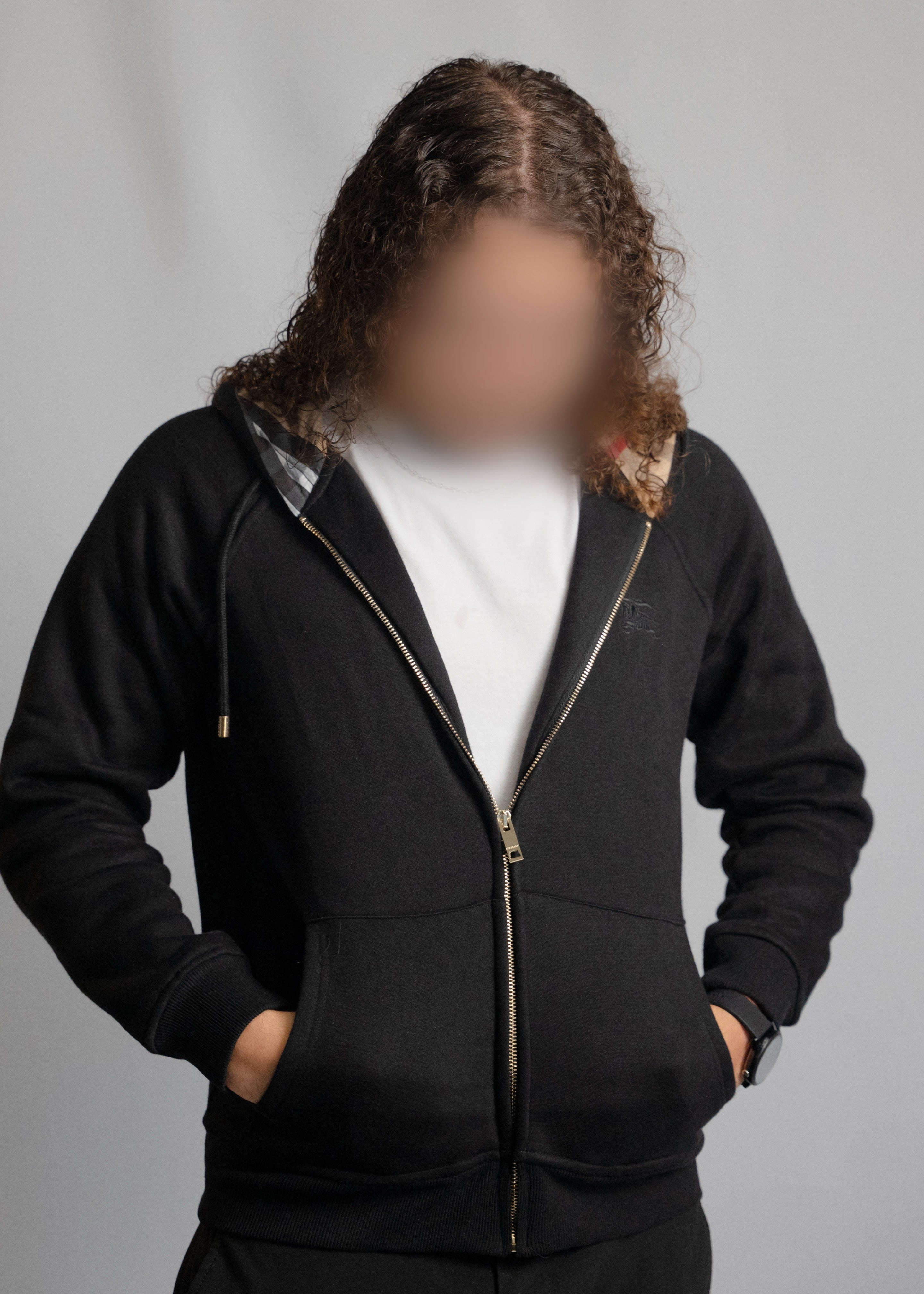 Sweat zippé brb noir