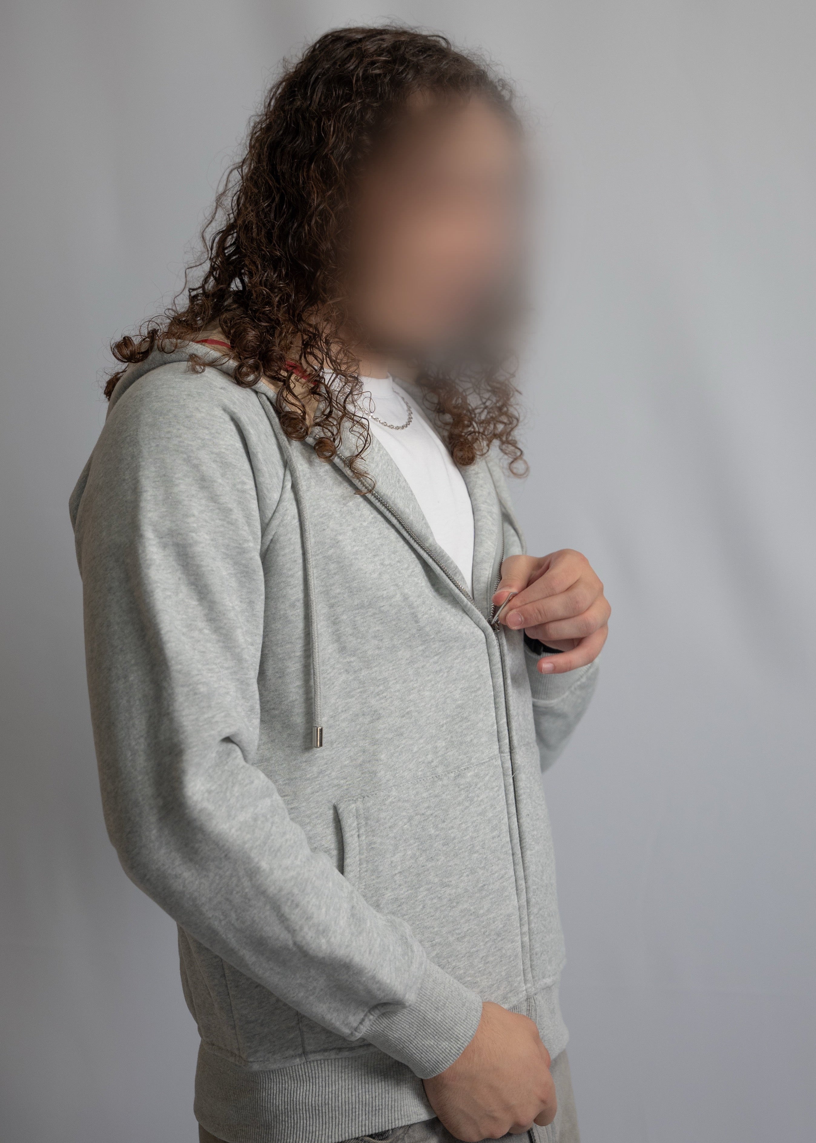 Sweat zippé brb gris