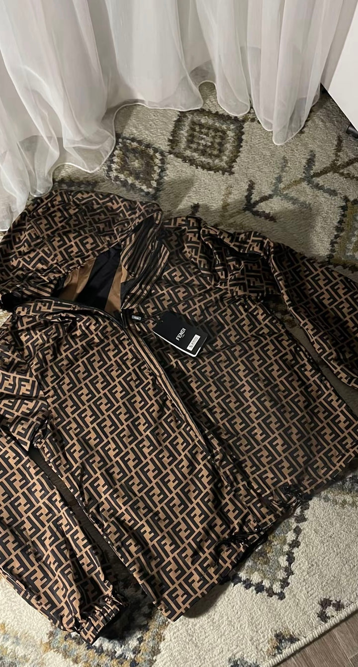 Braune FF-Wendejacke