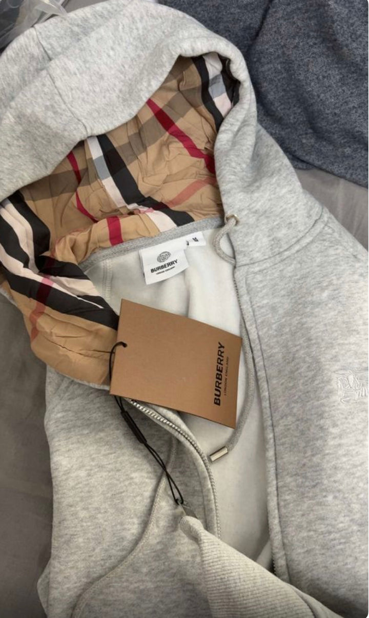 Graues Sweatshirt mit Reißverschluss von brb