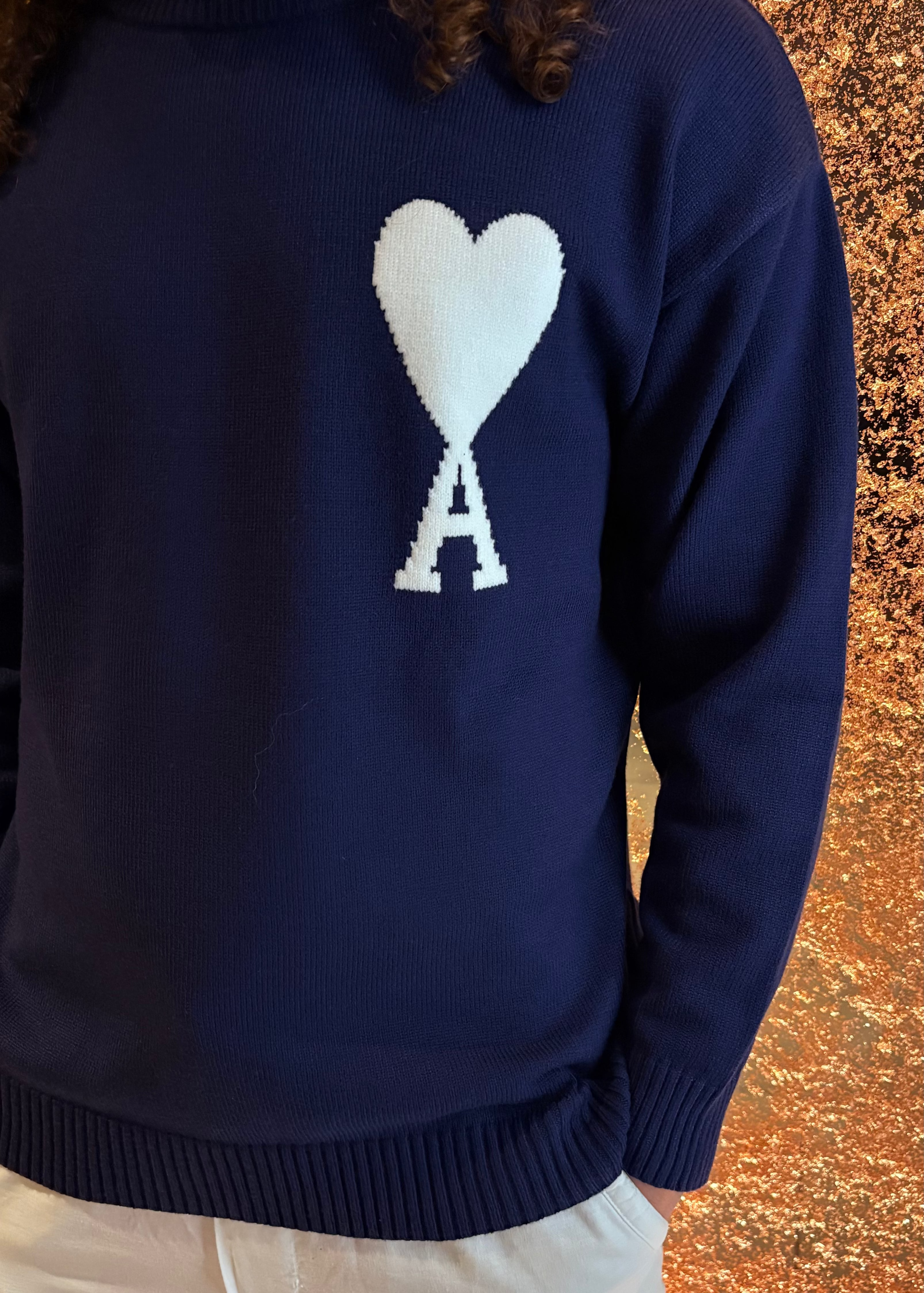 Marineblauer Pullover