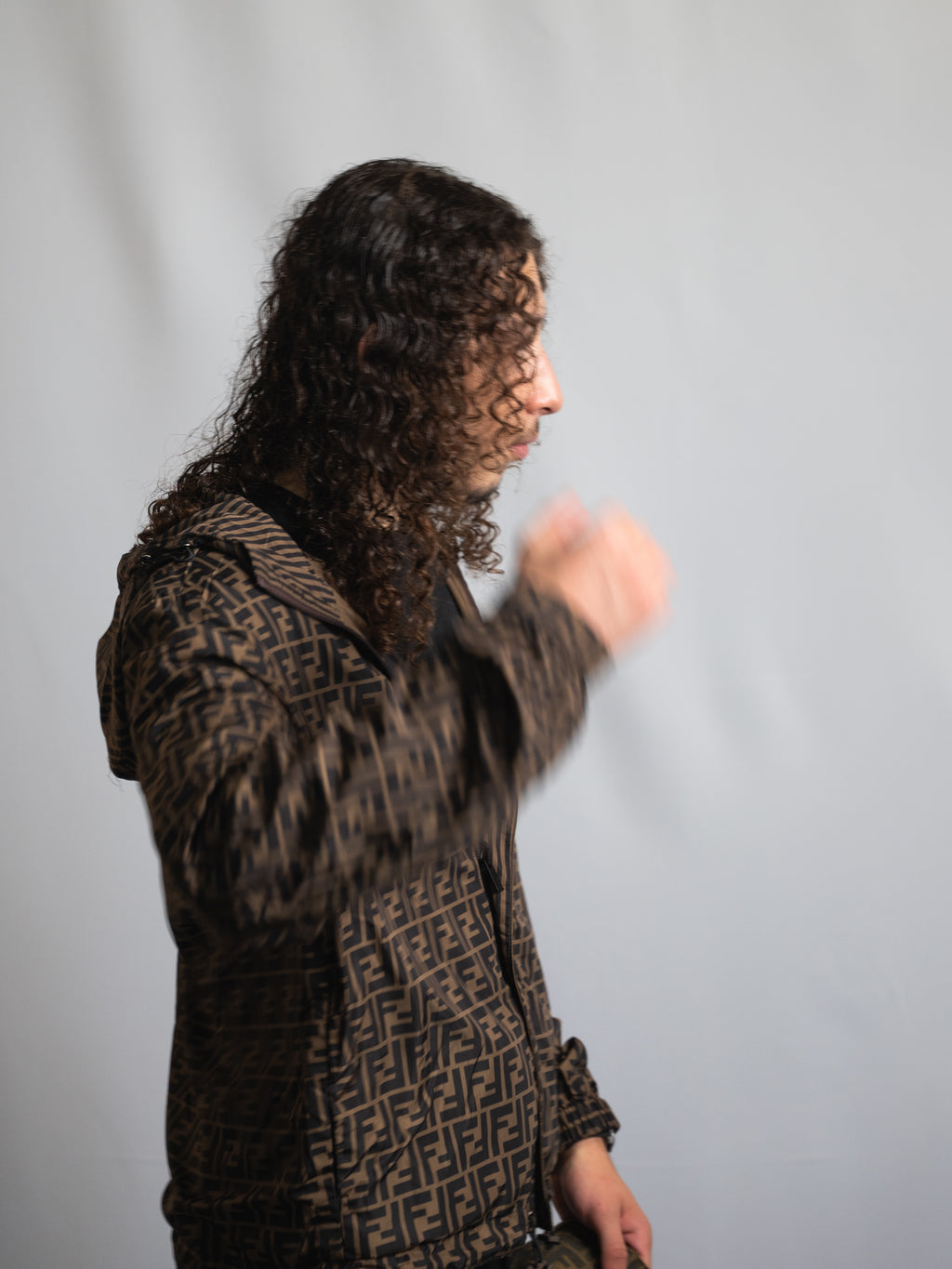 Fendi Wendbare Windjacke Braun