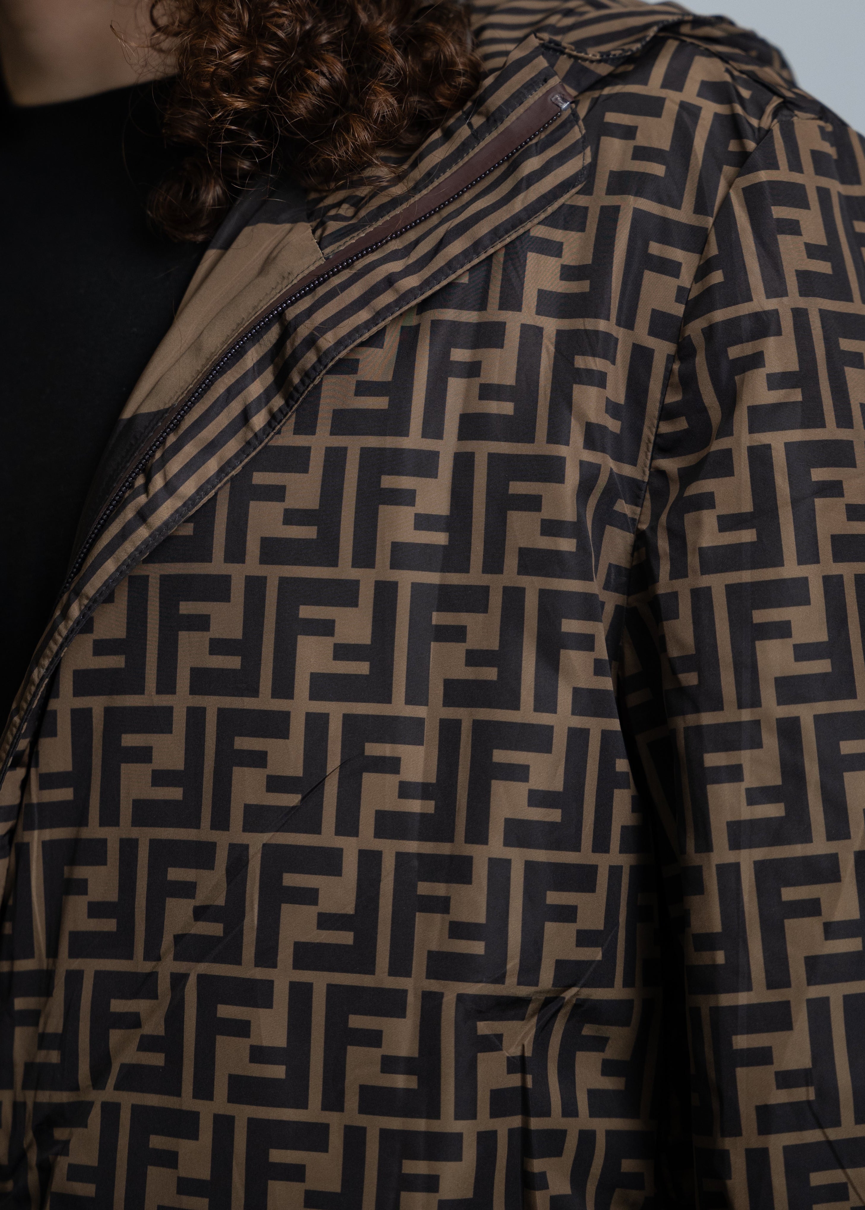 Veste réversible FF marron