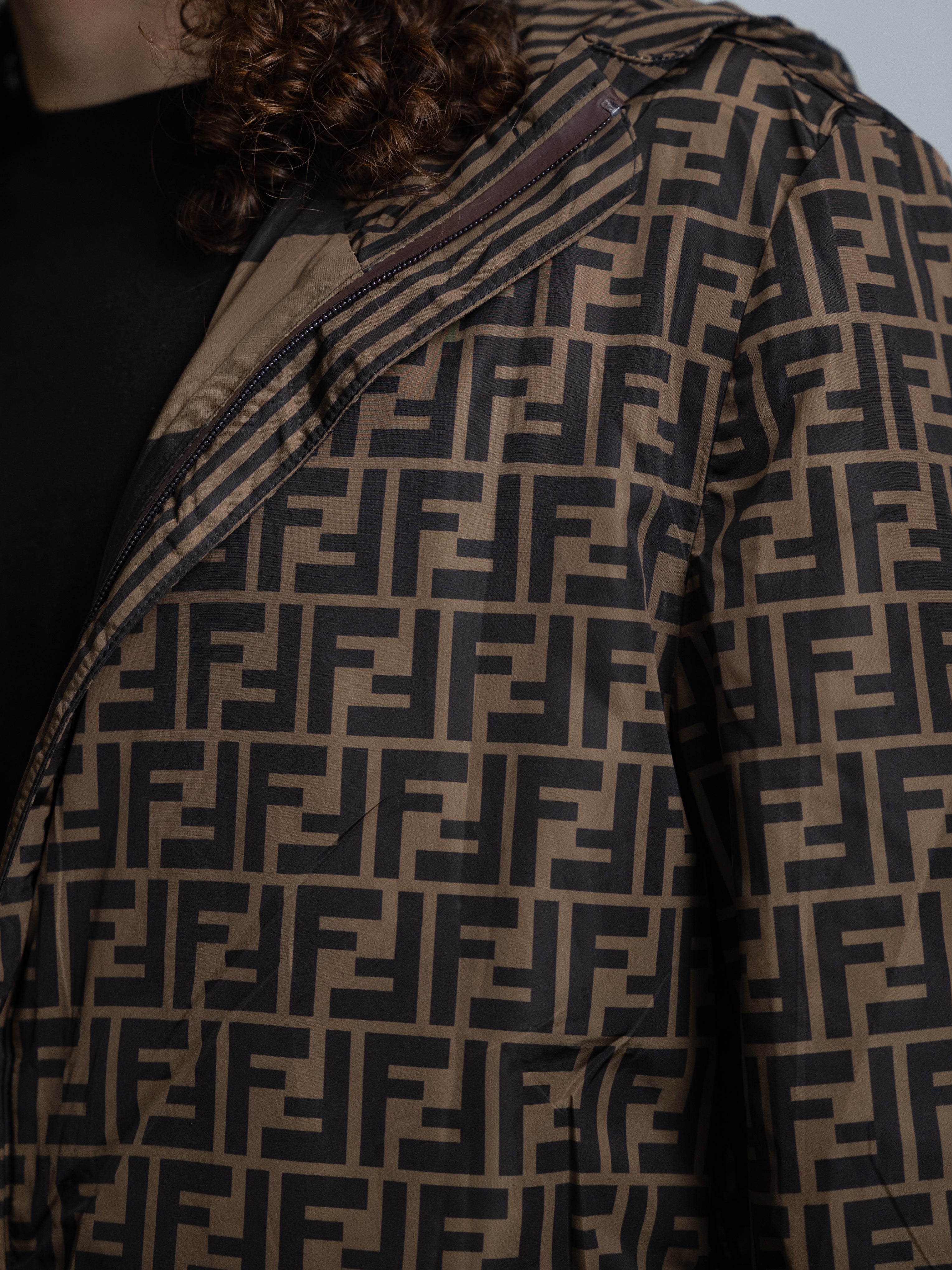 Fendi Wendbare Windjacke Braun