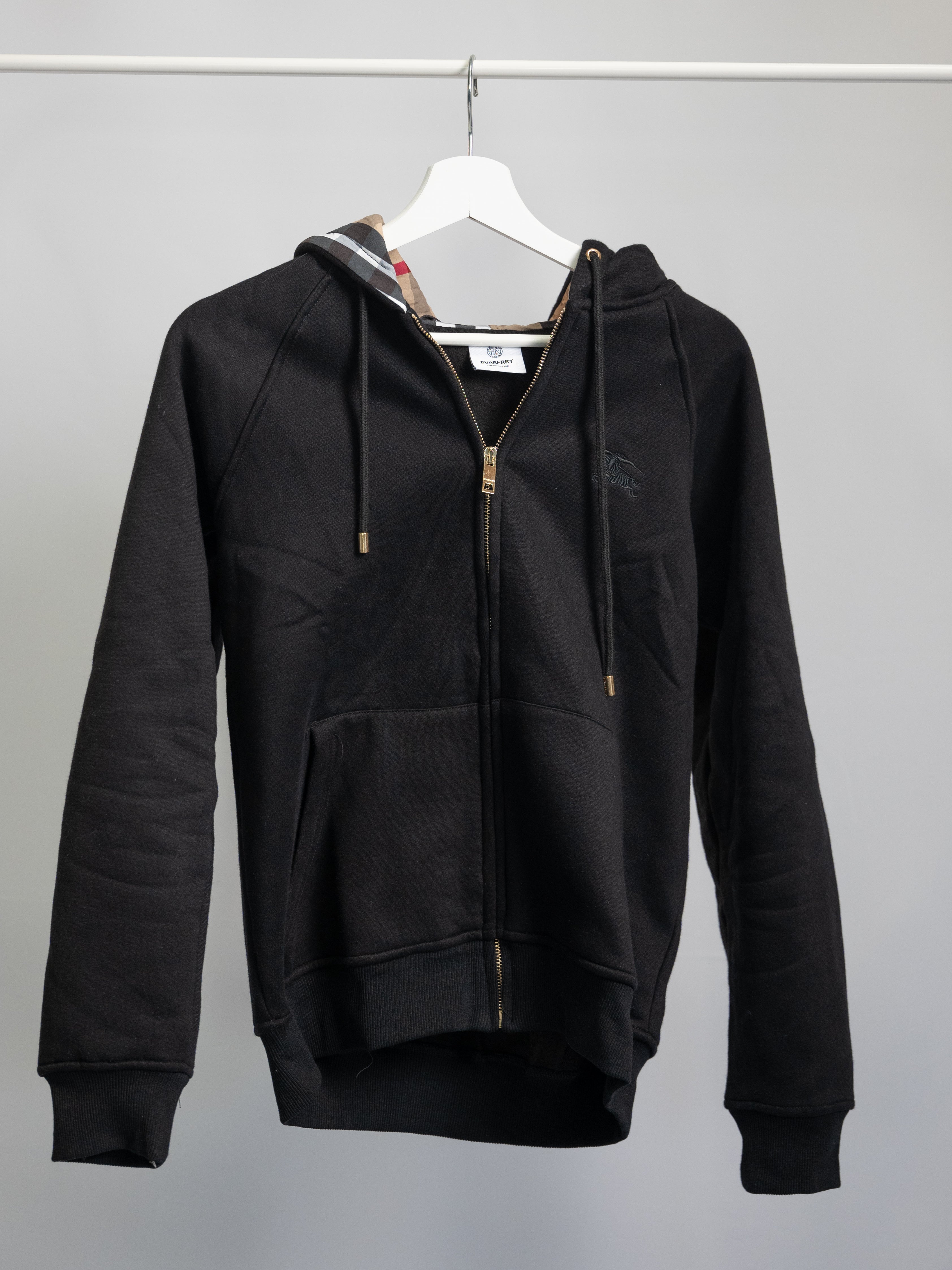 Burberry Black Zip-Up Sweatshirt - Men